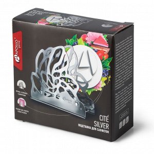 Подставка для салфеток Apоllo genio Cite Silver