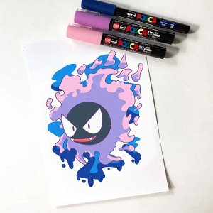 Маркеры Posca PC-5M акриловые водостойкие (набор 8 пастельных цветов), Япония