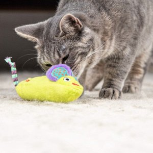 Игрушка Catstages для кошек "Мышка плюш" c кошачьей мятой 20 см