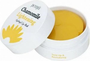 Патчи гидрогелевые для глаз против темных кругов с экстрактом ромашки Petitfee Chamomile 84г, 60г