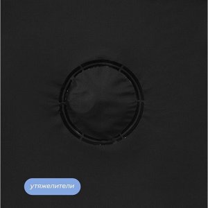 Штора для ванной «Классика», с люверсами, с утяжелителями, PEVA ароматизированная, 180x180 см, чёрная