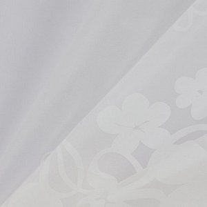 Штора для ванной «Цветочный вальс», с люверсами, с утяжелителями, PEVA ароматизированная, 180x180 см, белая