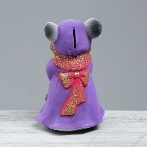 Копилка" Хозяюшка" флок, серо-фиолетовый