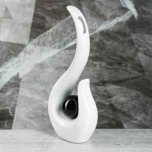 Ваза "Лиада", белый цвет, 35,5 см, керамика