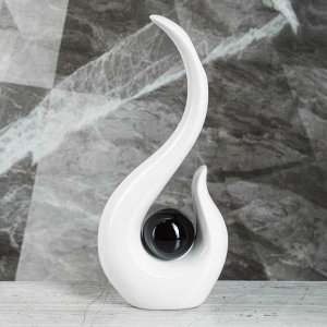 Ваза "Лиада", белый цвет, 35,5 см, керамика