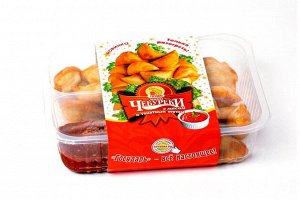 Мини чебуреки с мясом и томатным соусом 320 гр (1/12)