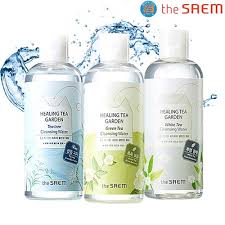 The Saem Healing Tea Garden Green Tea Cleansing Water Вода очищающая с экстрактом зеленого чая 300мл