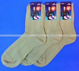 Ростекс (Рус-текс) носки мужские сетка К-21 бежевые