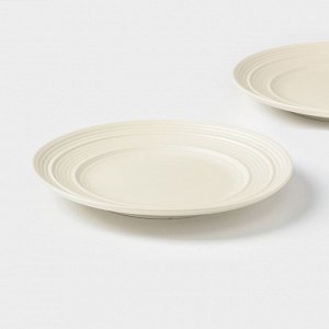 Тарелки Magistro Jarwah Lugerne, 21.4x2.4 см, набор 2 шт., фарфор, молочные