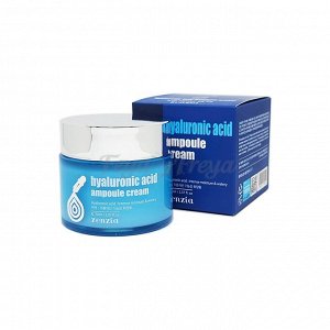 JIGOTT ZENZIA HYALURONIC ACID AMPOULE CREAM 70ml Ампульный крем для лица с Гиалуроновой кислотой 70мл