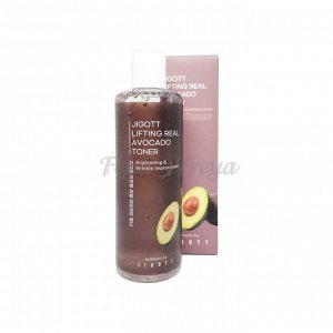 JIGOTT LIFTING REAL AVOCADO TONER 300ml Антивозрастной тонер с экстрактом авокадо 300мл