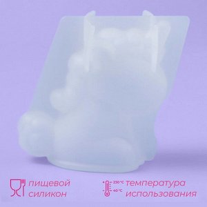 Молд «Единорожка», силикон, 4,5x3,3x6 см, прозрачный