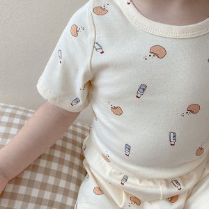 Пижама детская, шорты и футболка, хлопок
