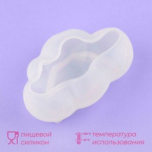 Молд «Облако», силикон, 8x5x3,5 см, прозрачный