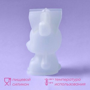 Молд новогодний «Оленёнок», силикон, 6x3x6 см, прозрачный