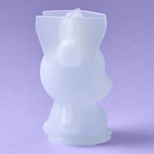 Молд новогодний «Оленёнок», силикон, 6x3x6 см, прозрачный