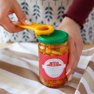 Открывашка винтовых крышек, 14 см, пластик, красная