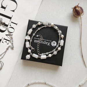 Сет из натурального лунного камня Уценка