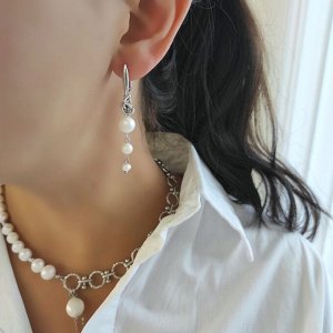 Серьги из натурального жемчуга