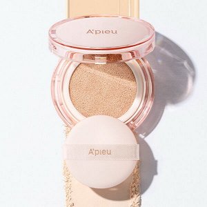 Кушон с гиалуроновой кислотой A'Pieu Waterlock Cushion SPF50+ / PA++++ #21N Ivory Beige,15г