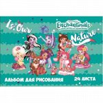 Альбом для рисования 24 л. &quot;Энчантималс&quot; на скрепке