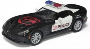 Машина мет. SRT Viper GTS 2013 Полиция 1:32,кор. 12 см.