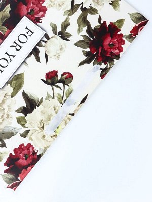 Пакет подарочный ламинированный горизонтальный «For you», L 40 * 31 * 14 см
