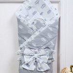 Одеяло на выписку AmaroBaby Happy ,серый