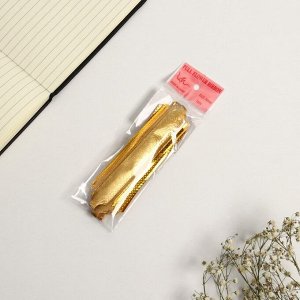 Подарочный бант - шар №3, золотые розы, для упаковки подарков
