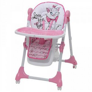 Стульчик для кормления Polini Kids Disney baby 470 Кошка Мари, розовый