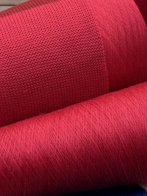 Пряжа для вязания 100 гр, Royal topwash 100%  гребенной меринос 1500м/100гр (смот в 2 нити) Rosso (красно-розовый)