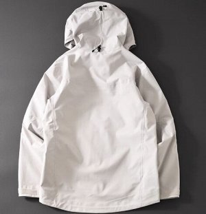 Куртка водонепроницаемая, ветрозащитная (мембрана GORE-TEX) внутри подклад, с капюшоном, белый