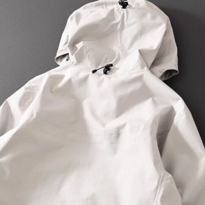 Куртка водонепроницаемая, ветрозащитная (мембрана GORE-TEX) внутри подклад, с капюшоном, белый