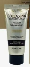 3W Clinic Очищающий гель для умывания 30мл Collagen &amp; Luxury Gold Cleansing Gel