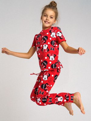 Пижама family look детская красный