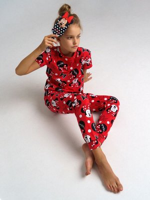 Пижама family look детская красный