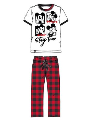 Комплект Family look для мальчика: футболка, брюки белый,черный,красный