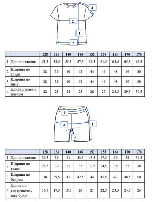 Комплект для мальчика: футболка, шорты разноцветный
