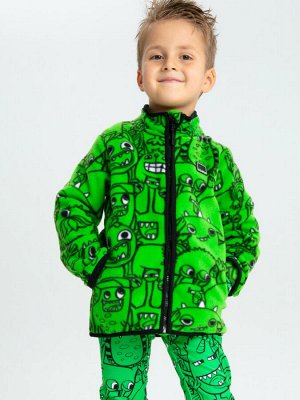 Куртка трикотажная для мальчиков зеленый