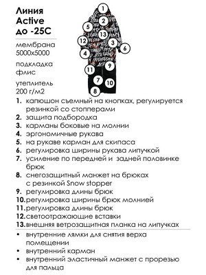 Комбинезон текстильный с полиуретановым покрытием для мальчиков черный,белый