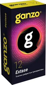 Презервативы Ganzo Extase точечно-ребристые, 12 шт.