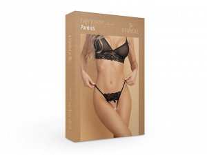 Фривольные трусики с доступом и черным кружевом (Easy to love) (S/M (42-44))