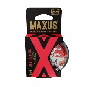 Презервативы в пластиковом кейсе ультратонкие MAXUS Sensitive, №3