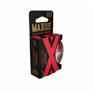Презервативы в пластиковом кейсе ультратонкие MAXUS Sensitive, №3