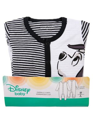 Комбинезон с принтом Disney для мальчика, 2 шт. в комплекте белый,черный
