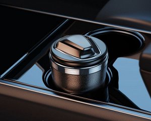 Автомобильная пепельница с крышкой и подсветкой Hoco ZP10 Car Ashtray 220 мл