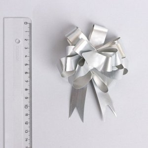 Бант - шар № 1.8 «Классика», цвет серебро