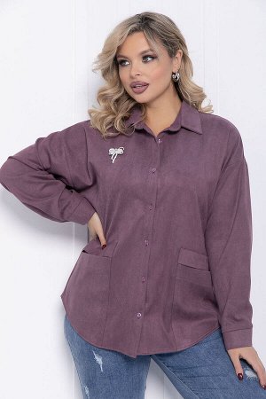 LT Collection Рубашка Камета (пыльно-фиолетовая) Б12350-18