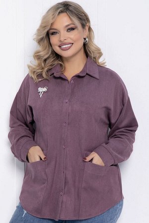 LT Collection Рубашка Камета (пыльно-фиолетовая) Б12350-18