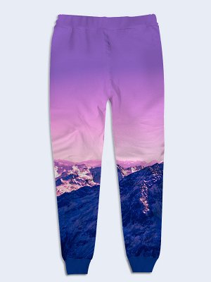 Брюки Горы Замечательные 3D-брюки Горы с ярким рисунком. Спортивные брюки яркой расцветки идеальны для активного отдыха и повседневной носки. Ткань: микродайвинг.